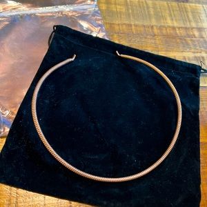 NIB - mine finds by Jay king, ribbed copper necklace